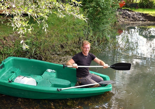 Manchmal ist unser Einsatzbereich nur mit dem Boot zu erreichen