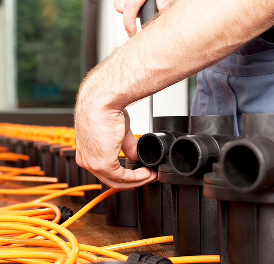 AQUARATH bietet für die verkauften Pumpen auch den Service an